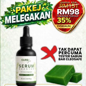 CLEOSAFE SERUM BOOSTER (PAKEJ MELEGAKAN)